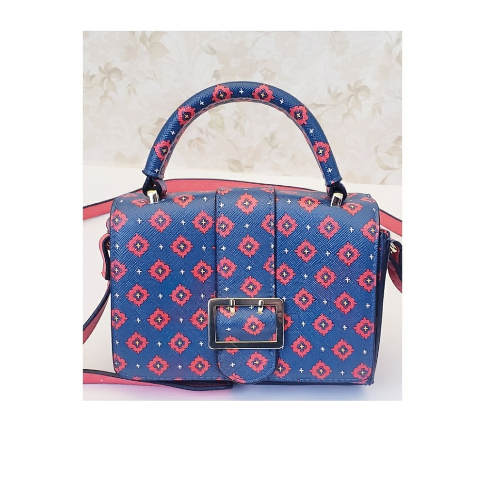 Navy & Red Crossbody Purse